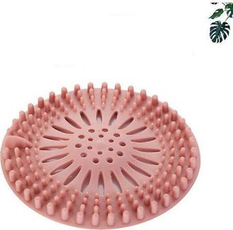 OEM Tap&oacute;n De Desag&uuml;e De Ducha De Silicona Con Ventosa Para Recoger El Pelo, Color Rosa - Para Cocina Y Ba&ntilde;o