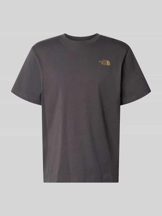 The North Face Relaxed Fit T-Shirt aus reiner Baumwolle in Anthrazit, Gr&ouml;&szlig;e XXL