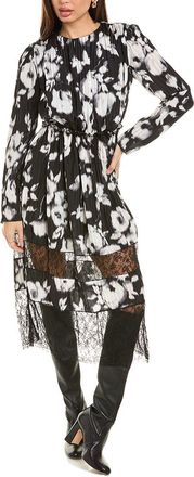 Jason Wu Pleated Silk Maxi Dress