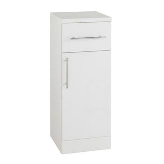 Clifton Gloss White Single Door Bathroom Base Unit