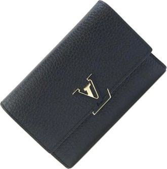 Louis Vuitton Pre-owned Wallets, female, Black, Size: ONE SIZE Pre-owned Leather Wallet