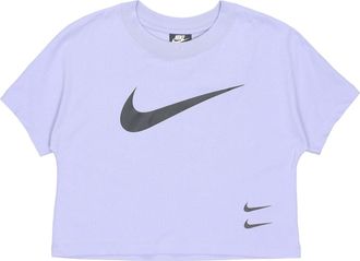 Nike (WMNS) Nike SPORTSWEAR SWOOSH Logo Short Sleeve Purple CJ3765-569