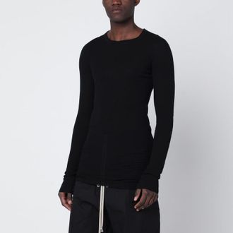 Rick Owens Black fitted long-sleeve T-shirt
