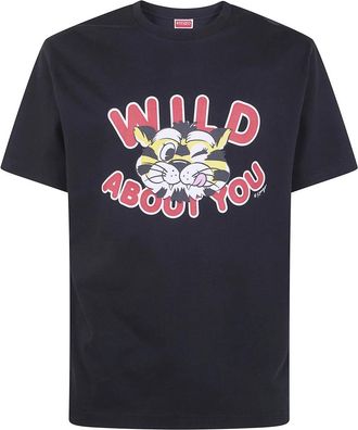 Kenzo Wild Tiger Classic T-Shirt - Heren - T-shirts - Zwart - S - Katoen - Tops