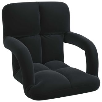 vidaXL Sill&oacute;n Ajustable Negro Terciopelo Vidaxl