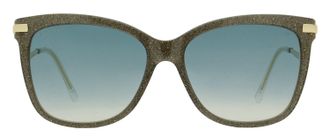 Jimmy Choo London Steff Glitter Rectangular Sunglasses - Gray