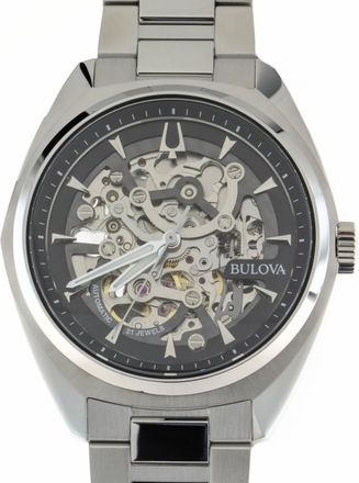 Bulova 96A293 - Bulova Herenhorloge - Surveyor Automatisch Skeleton - Dames - Horloges - Zwart - ONE Size - Accessoires