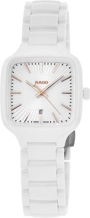 Rado TRUE Square White Dial Ceramic Womens Watch R27072012