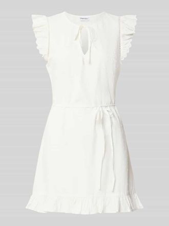 Pieces Gerades Blusenkleid aus reiner Baumwolle Modell PCGOLDIE in Weiss, Gr&ouml;&szlig;e XL