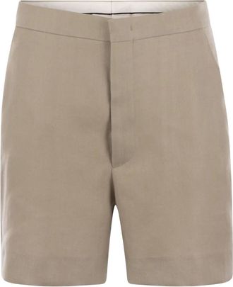 Tagliatore Shorts sartoriali con tasche a filetto - Toni neutri