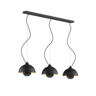 Lindby L&aacute;mpara Colgante gretja En Negro De Metal - Lindby