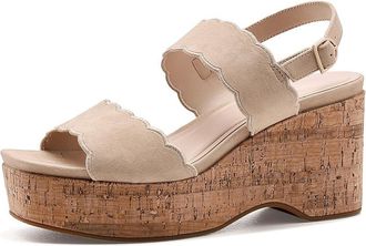Pelle Moda Cicel Womens Wedge Shoes Latte : 5.5 M, Leather