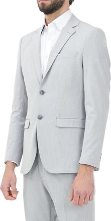 Selected Grey Recycled Polyester Viscose Slim Jacket