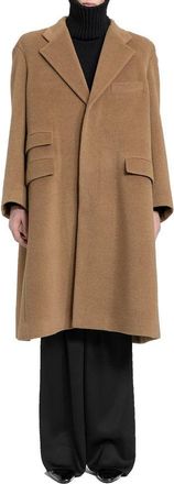 Saint Laurent Mens Brown Wool Coat Clothing