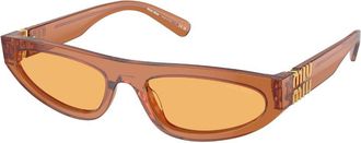 Miu Miu MU07ZS 15T0B7 Womens Sunglasses Brown Size 56