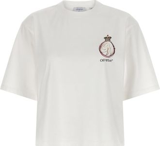 Off-white Cremefarbenes Royal Crown-T-Shirt