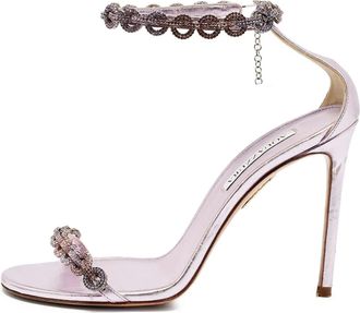 Aquazzura Sandali Love Link con decorazione 115mm - Viola