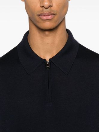 Brioni Mens Logo-Plaque Polo Shirt Aw24 M