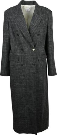 Alysi Double-Breasted Coats - Dames - Mantel - Grijs - XS - Jassen