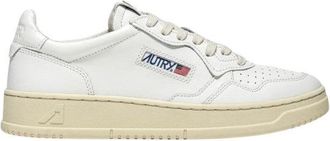 Autry Medalist Low Sneakers In White Leather