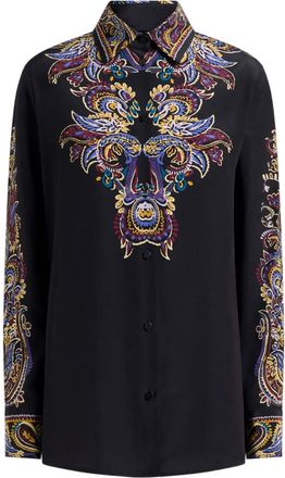 Etro Camicia con colletto a punta - Nero