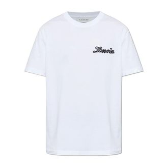 Lanvin T-Shirts, male, White, Size: XL T-shirt with Logo