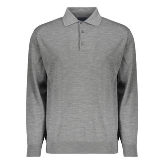 Paul & Shark Long sleeve polo - male - Paul & Shark - Round-neck Knitwear - Gray - XL - Knitwear