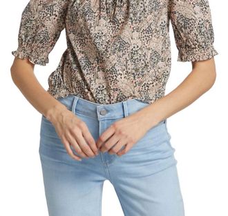 Paige Elisa Top In Ecru Multi