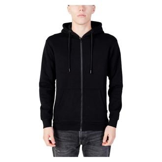Jack & Jones Zip-throughs, male, Black, XS, Mens Zip Hoodie