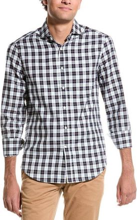 Brunello Cucinelli MenS Plaid Button-Up Shirt, Size S