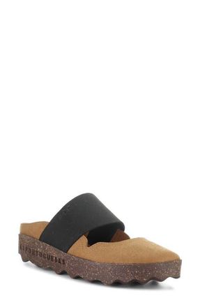 FLY London Cana Slide Sandal in Brown at Nordstrom, Size 6-6.5Us
