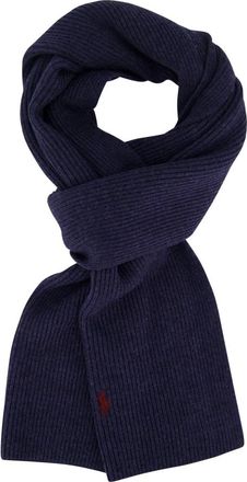 Polo Ralph Lauren Accessoires, Heren, Blauw, ONE Size, Wol, Winter Scarves