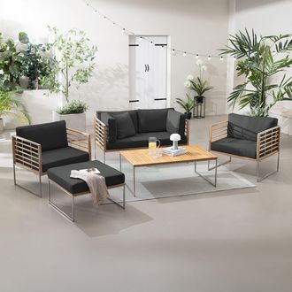 Jardi Set di 6 mobili da giardino TEAKLINE, Jardi