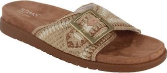 Toms Marin Slide Textiel Dames Amandel Multi Sandalen