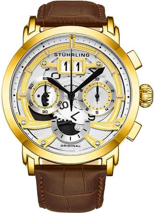 Stührling Monaco Quartz White Dial Mens Watch M13531