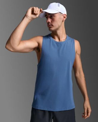 2XU Motion Cotton Flex Tank in Indigo/indigo at Nordstrom, Size Xx-Large