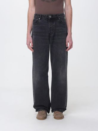 Ami Jeans wide-leg Ami Paris in denim di cotone