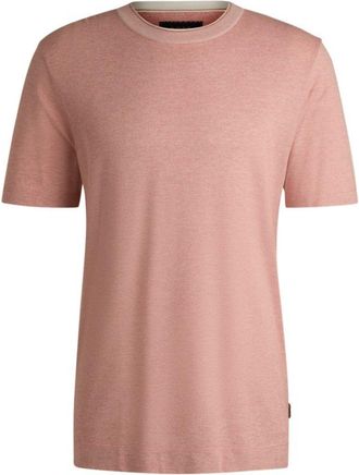 BOSS Regular-fit T-shirt in cotton and silk