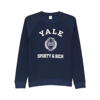 Sporty & Rich Hoodies & sweatvesten, Dames, Blauw, L, Sweatshirt