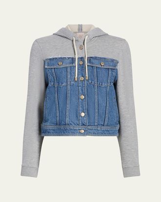 Cinq &agrave; Sept Sutton Mixed-Media Jacket