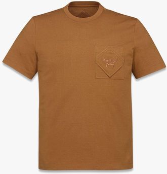 MCM Essential Logo Pocket T-shirt In Organic Cotton