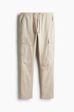 H&M Cargohose in Slim Fit - Hellbeige