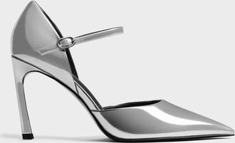 Charles & Keith Metallic Pointed DOrsay Stiletto Pumps