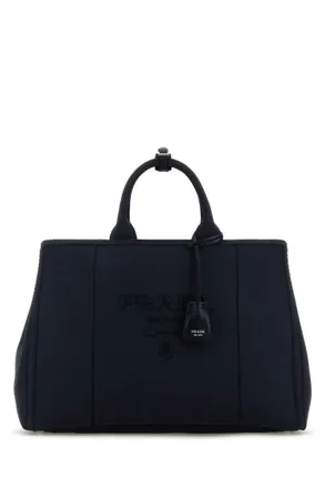 Prada Navy Blue Jardiniere Extra Large Tote