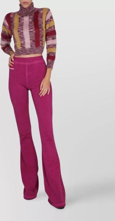 Dsquared2 mohair high-neck cropped knitted top