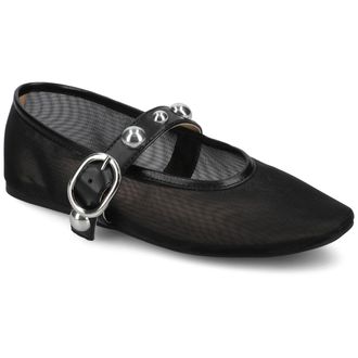 Journee Collection Womens Naveah Studded Ballet Flats