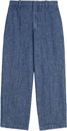 Jil Sander belt-loops trousers - Blue