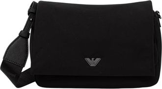 Emporio Armani Logo Belt Bag - Heren - Schoudertassen - Zwart - ONE Size - Polyester - Tassen