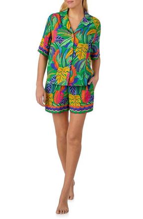 Room Service PJs Print Short Pajamas in Green Multi at Nordstrom, Size X-Large