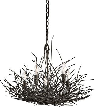 Netlighting Organique 5 Light Pendant Chandelier Light Old Bronze E14